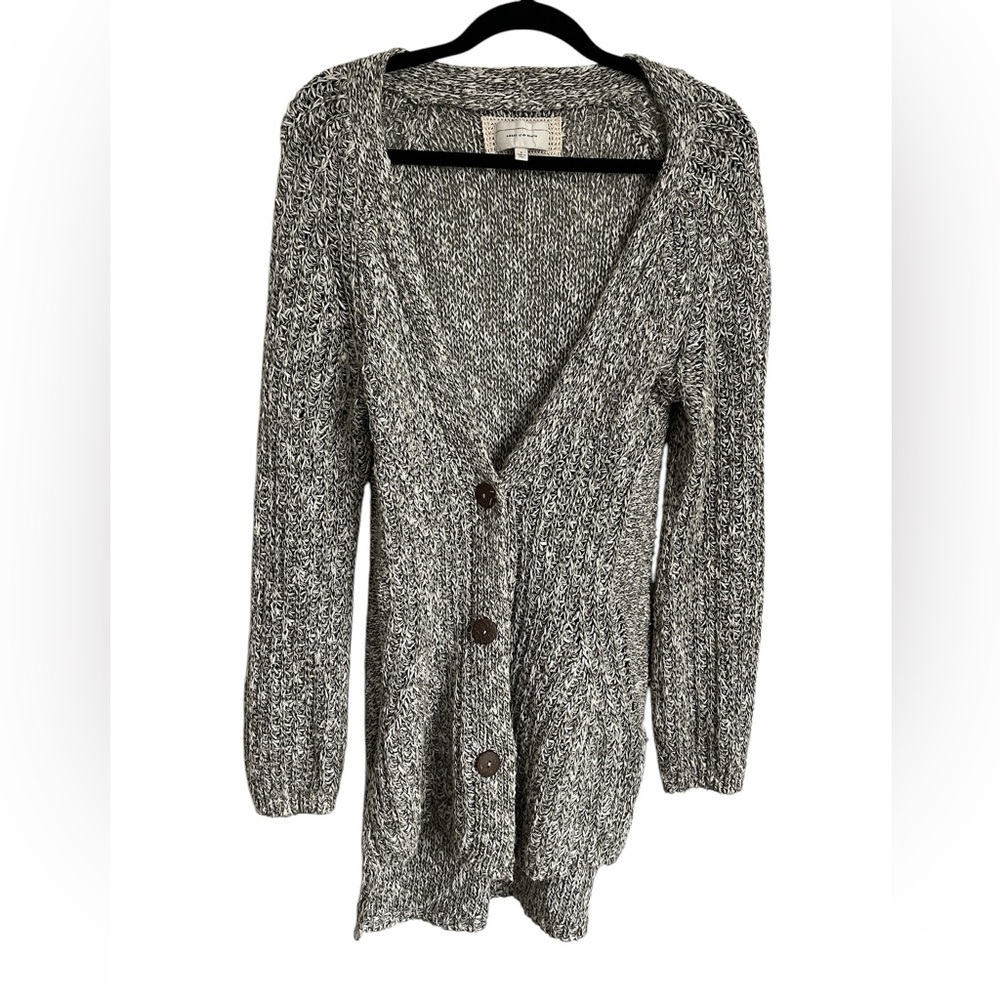 Anthropologie Angel of the North Knit V Neck Button Up Cardigan Size Medium